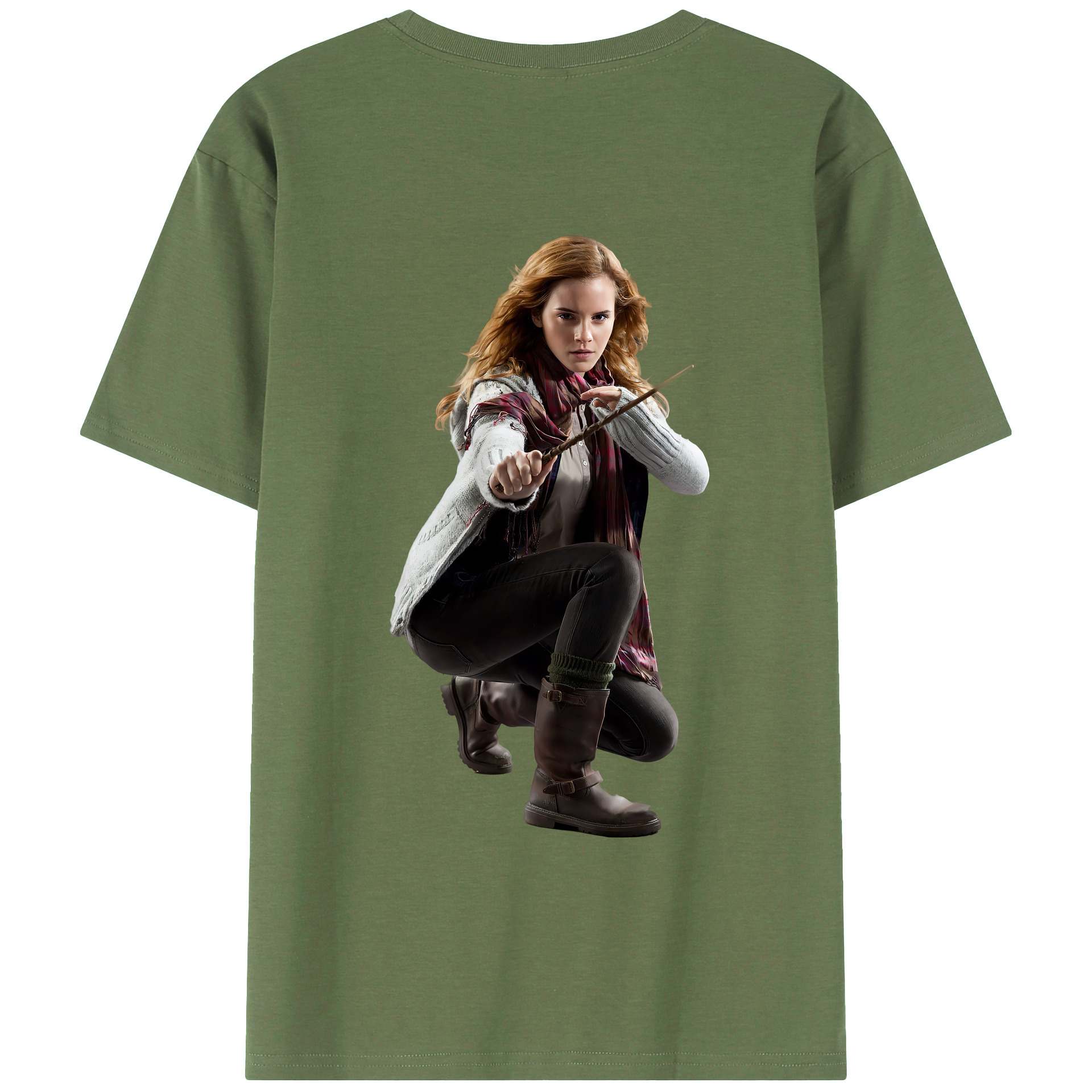 （画像用） Harry Potter ハリー・ポッターシリーズ 綿100％ メンズ半袖Tシャツ（バックプリント） 通気性